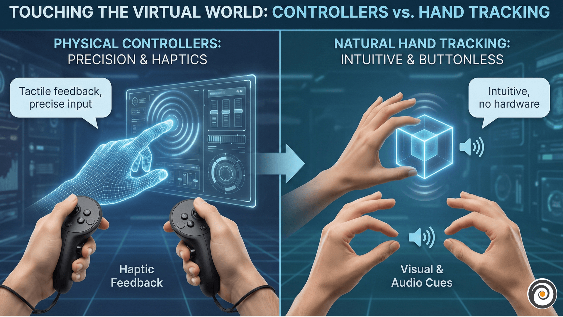 Touching the Virtual World: Controllers vs. Hand Tracking